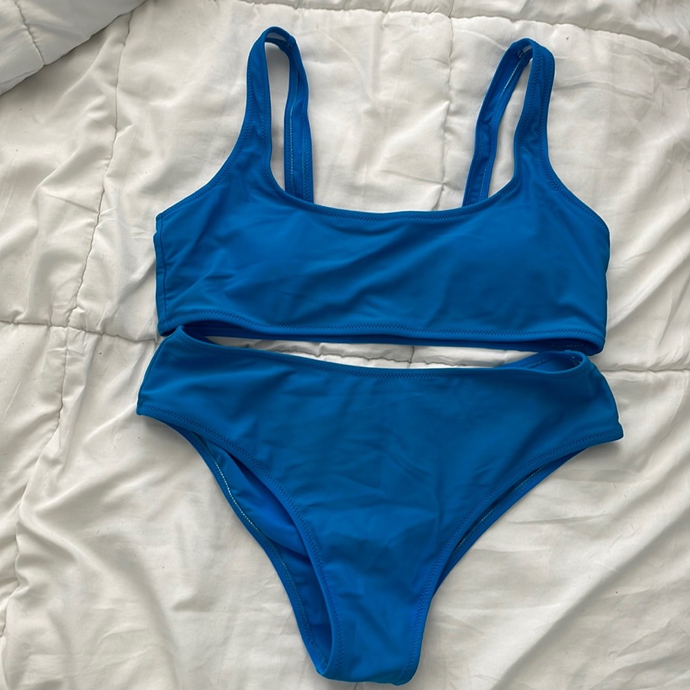 Blue bikini set